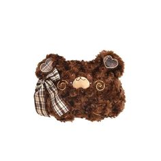 Kawaii Lolita Plush Bear JK Shoulder Bag SP16740 Material: Plush, PP cottonColor: Chocolate/Brown Brown Kawaii Bag For Everyday, Kawaii Brown Bags For Daily Use, Cute Brown Bag With Animal Design, Cute Brown Shoulder Bag, Clothes Fashion Outfits, Long Sleeve Grunge, 90s Fashion Aesthetic, Early 2000s Aesthetic, Y2k Fashion Aesthetic