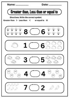 a worksheet with numbers to 10 and the same number for each letter on it