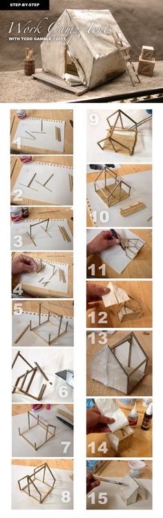 the steps to make a diy wooden structure