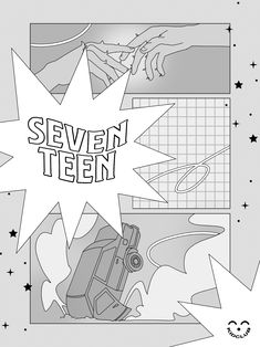 the cover art for seven teen