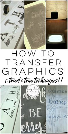 how to transfer graphics and tried the techniques