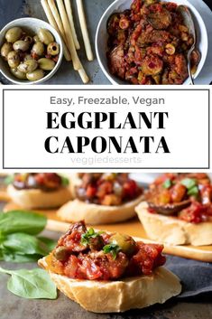 eggplant caponata is an easy and delicious appetizer