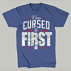 Cubs Championship From Cursed to First T-Shirt | Chitown Clothing Billy Goat, My Kind Of Town, Baseball Mom