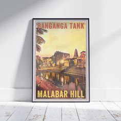 there is a poster on the wall that says, tangga tank in malaysia hill