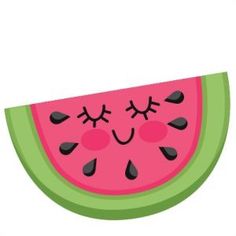 a slice of watermelon with eyes drawn on it