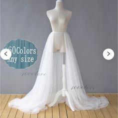 Nwt Ivory Overskirt. I Purchased This To Wear Over My Dress For My Wedding But Did Not End Up Liking How It Looked! Great Quality. Elastic Waistband With Lots Of Stretch Short Tulle Skirt, Bride Wedding Photos, Bridesmaid Tulle, Tulle Wedding Skirt, Ivory Skirt, Tulle Long Skirt, Skirt Tulle, Tulle Maxi Skirt, Wedding Skirt