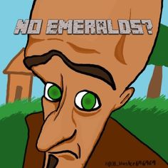 an image of a man with green eyes and the words no emeralds on it