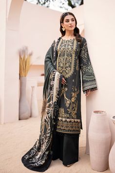 Ramsha J-108 Riwaj Winter Collection Festive Printed Cambric Unstitched Suit, Festive Printed Unstitched Suit, Green Digital Print Unstitched Suit For Festivals, Traditional Sets In Cambric With Digital Print, Green Lawn Suit With Digital Print For Festivals, Green Digital Print Lawn Suit For Festivals, Traditional Printed Unstitched Suit, Unstitched Patterned Lawn Suit With Printed Border, Traditional Printed Patterned Unstitched Suit