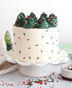 Christmas Funfetti Cake - Sugar & Sparrow