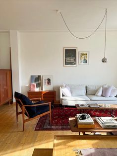 the living room is clean and ready to be used as an office or family room