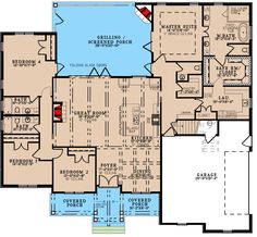 the floor plan for this home