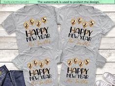 Custom Family 2025 New Year Shirts, Happy New Year 2025 Shirt, New Years Eve Shirt, Holiday Shirt, Personalized Shirt, Print on Demand Shirt    Welcome to my shop and enjoy all the wonderful and original shirts that I will be making for you. You have come to the right Etsy shop, if you are looking for themed shirts, that are a great for everyone. I have for you some nice Funny shirts, Party shirts, Movie shirts, Themed Music shirts, great Sports shirts, Gaming shirts, Geek shirts. You can even f New Year Shirts, New Years Eve Shirt, Music Shirts, Geek Shirts, Honeymoon Shirts, New Years Shirts, Popular Shirt, Wedding Shirts, Gaming Shirt