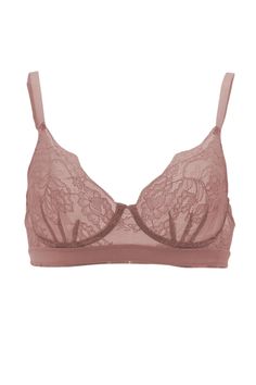 Half cup underwire bra, without padding, made of delicate lace that will highlight your beauty and make you feel sexy and comfortable at the same time. Its straps are made of soft and adjustable lace. 4% polyamide 16% elastane