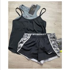 New With Tags Gray Sporty Tops For Playwear, Black Spring Playwear Tops, Stretch Black Tops For Playwear, Black Stretch Tops For Playwear, Nike Jogging Suits, Traveling Clothes, Nike Sweatshirts Hoodie, Baby Boy Camo, Blue Tracksuit