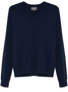 Find ERIC BOMPARD Hammered V-neck Sweater on Editorialist. navy blue cashmere knitted construction ribbed V-neck long hammer sleeves ribbed cuffs and hem straight hem Eric Bompard, Balenciaga Triple S, Short Suit, Sweaters Knitwear, V Neck Sweater, Blue Sweaters, Vneck Sweater, Jean Coat, Shirt Jacket