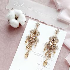 Champagne gold crystal wedding earrings for brides chandelier | Etsy Gold Crystal Chandelier Earrings For Wedding, Gold Chandelier Earrings With Crystals For Wedding, Gold Crystal Earrings For Wedding, Glamorous Gold Crystal Wedding Earrings, Glamorous Gold Crystal Earrings For Wedding, Sparkling Gold Crystal Earrings For Wedding, Gold Sparkling Crystal Earrings For Wedding, Champagne Gold Wedding, Bracelet For Bride