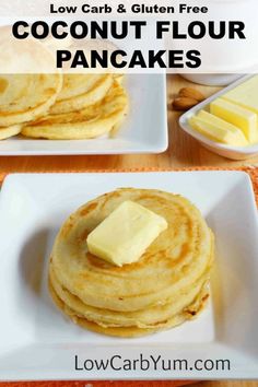 low carb and gluten free coconut flour pancakes