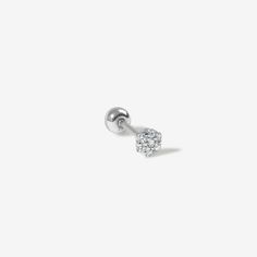 Glow all out with this perfect minimal stud. Veha's barely-there design, featuring a botanical crystal arrangement, makes this micro piercing ideal for every day wear. Pairs well with all your piercings and earrings and is designed to add a sharp, chic edge to your everyday vibe. Created for you in 14 karat solid white gold, this single piercing can stay in your ear always, even when you are in the water. Internally Threaded White Gold Round Piercings, Everyday Internally Threaded White Gold Piercings, White Internally Threaded Round Piercings, Minimalist Internally Threaded Round Piercings, Internally Threaded White Gold Nose Stud, Classic Round Internally Threaded Nose Studs, White Gold Internally Threaded Round Nose Stud, White Gold Round Nose Studs With Internally Threaded, Minimalist Internally Threaded White Gold Nose Studs