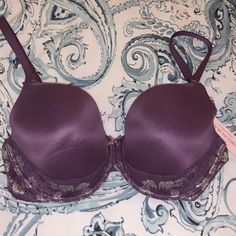 New With Tags. Smoke And Pet Free Home. Elegant Purple Victoria's Secret Bra, Elegant Victoria's Secret Purple Bra, Elegant Purple Bra With Lace Trim, Girl Shopping, Victoria Secret Body, Beautiful Bra, Sleep Wear, Girls Shopping, Drawing Ideas