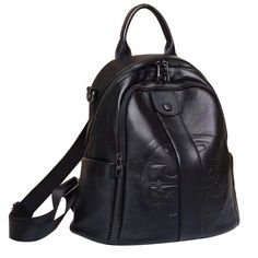 Made of High Quality Genuine Leather (Outer) and Polyester/Cotton (inner) Occasion: Travelling, Work Place, Dating, Shopping.  Adjustable straps and detachable shoulder strap. Rich pocket design inside Bag main Size: 12.2 X 5.1 X 12 " ( 31 cm X 13 cm X 30.5 cm) Faux Leather Satchel Backpack With Detachable Strap, Trendy Faux Leather Backpack With Detachable Strap, Crossbody Backpack With Adjustable Strap In Faux Leather, Crossbody Faux Leather Backpack With Adjustable Strap, Faux Leather Crossbody Backpack With Adjustable Strap, Trendy Leather-backed Shoulder Bag, Trendy Satchel With Leather Backing, Trendy Satchel Bag With Leather Backing, Versatile Faux Leather Backpack With Adjustable Strap