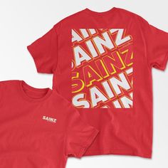 a red t - shirt with the words san francisco printed on it