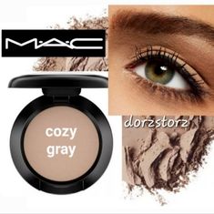 Mac Matte Eye Shadow Color: Cozy Grey Size: .05 Oz New In Box 100% Authentic **Currently 17 Available - Price Is For Each. Mac Eyeshadow Palette, Mac Shadows, Mac Cosmetics Eyeshadow, Mac Pigment, Grey Eyeshadow, Shadow Color, Mac Eyes, Lip Palette, Single Eyeshadow