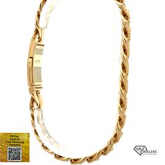 10K Gold Ijaz Cubic Zirconia Cuban Bracelet Available With These Specifications: Metal: 10k Gold Color: Yellow Stones: Cubic Zirconia Weight: 19.7 Grams Width: 10.7 MM Length: 7.5" 14k Gold Diamond Cut Chain Bracelet For Anniversary, Gold Diamond Cut Cuban Link Bracelet For Formal Occasions, Gold Diamond Cut Cuban Link Bracelet For Formal Events, Gold Diamond Cut Bracelet For Anniversary, Formal Jubilee Band Bracelet, Gold Diamond Cut Bracelets For Anniversary, Yellow Gold Chain Bracelet Hand Set For Anniversary, Yellow Gold Hand Set Chain Bracelet For Anniversary, Yellow Gold Hand-set Chain Bracelet For Anniversary