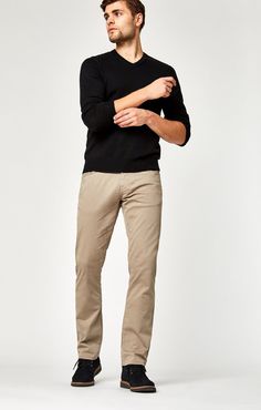 Classic Slim Fit Mid-rise Chinos, Slim Fit Straight Bottoms For Fall, Slim Fit Straight Pants For Fall, Straight Pants With Welt Pockets For Fall, Fall Straight Pants With Welt Pockets, Stretch Elastane Straight Leg Chinos, Fitted Straight Chinos For Fall, Fall Straight Leg Chinos With Welt Pockets, Modern Slim Fit Straight Leg Bottoms