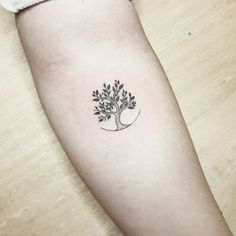 Psychology Tattoo, Olive Tree Tattoos, Rose Neck Tattoo, Tree Tattoo Men, Family Tree Tattoo, Muster Tattoos, Tree Tattoo Designs, Tree Of Life Tattoo, Discreet Tattoos