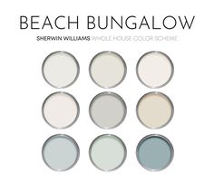 the beach bungalow color scheme for sherylin williams's whole house color scheme