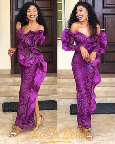 Give me latest lace design African Evening Dresses, Latest Aso Ebi Styles, Dresses African