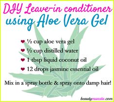 Natural Beauty Hacks, Diy Conditioner, Conditioner Recipe, Jasmine Essential Oil, Haircuts Straight Hair, Best Beauty Tips, Natural Beauty Tips, Hair Growth Oil