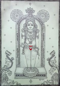 Mural Pencil Drawing, Painting Outlines, Divine Paintings, Art Krishna, Beautiful Pencil Drawings