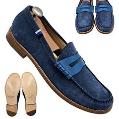 #3 New Blu Scarpa Model: La Lino College Designer Penny Loafer Handcrafted In Italy Original Msrp: $575 Color: Blue Us Men's Size: 15 Bottom Sole Measurements (Approx) Heel To Toe: 13.1 In Widest Spot: 4.4 In ==Honest Condition Report== Appears New Without Box, Unworn Uppers: 10/10 Linings: 10/10 Outsoles: 10/10 You’ll Always Look Smart In Our La Lino College Loafer, Designed To Be Worn All Year Long At Almost Any Occasion. This Modern Loafer Is Made To Match Your Most Comfortable And Cool Summe Blue Brogue-detailed Loafers For Galas, Blue Round Toe Tassel Loafers For Business, Classic Blue Slip-on Boat Shoes, Blue Loafers With Brogue Detailing, Blue Wingtip Moccasins With Brogue Detailing, Blue Plain Toe Loafers With Brogue Detailing, Blue Plain Toe Loafers For Semi-formal Occasions, Blue Slip-on Business Moccasins, Blue Wingtip Loafers For Business