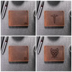 Personalized Leather Wallet, Men's Engraved Bifold Wallet with Extra Card Holder, Anniversary Gift, Christmas Gift, Gift for Him Your Dad is the best, so he deserves the best! Let your Dad know how much he means to you by designing a thoughtful, personalized gift for Father's Day. Your Dad, Grandpa or another father figure in your life is sure to cherish and appreciate the extra thought and effort you put into picking out his present this year. This listing is for one PERSONALIZED leather wallet Brown Wallet With Id Window For Gift, Brown Wallet With Id Window As Gift, Bifold Wallets With Id Window As Gift, Bifold Wallet With Id Window As Gift, Brown Wallets With Id Window For Gift, Brown Wallet For Father's Day, Personalized Leather Trifold Wallet Gift, Brown Wallets For Father's Day, Personalized Wallets With Card Slots For Father's Day