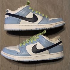 Comes With Lace Protectors Shown In Picture- Bought New From Goat, Authenticated Sb Dunk Low, Nike Sb Dunks Low, Dunk Low, Nike Sb, Athletic Shoes, Golf, Men's Shoes, Nike, Blue