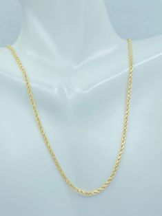 This is another version of my BESTSELLING Rope Chains. Made from Genuine/Solid/Authentic/Real 10K Gold. Perfect for pendants. Layer it with other necklaces. Durable for daily use and comes with a premium Lobster Hook for added safety! Shop with confidence knowing everything listed on my store is real solid gold. Never plated or filled. You will not find a better deal on these rope chains! Details: * Metal: Gold * Purity: 10K (Stamped for Authenticity) * Width: 2mm * Length: 14in 15in 16in 18in 2 Gold Rope Chain Necklace For Anniversary, Gold Wheat Chain Necklace For Anniversary, Anniversary Gold Rope Chain Necklace, Gold Wheat Chain Jewelry For Anniversary, Classic Rope Chain Necklace For Anniversary, Dainty Gold Chain, Gold Necklace Women, Sell Gold, Rope Necklace