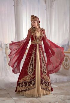 Turkish Wedding Dress, Wedding Dresses Hijab, Khaleeji Abaya, Turkey Dress, Hijab Wedding Dresses, Red Wedding Dress