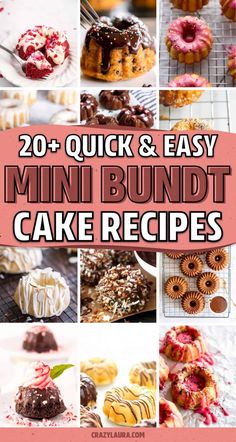 20 quick and easy mini bundt cake recipes