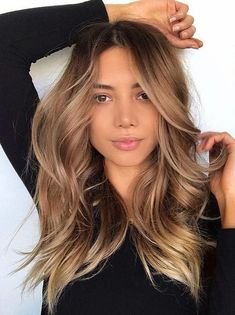 Rambut Brunette, Hair Color Caramel, Caramel Hair, Brunette Color, Brown Hair Balayage, Blowout Hair, Ombré Hair, Hair Color Balayage