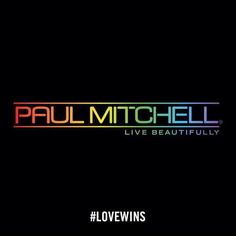 the logo for paul mitchell's live beautiful album, lovewins is shown