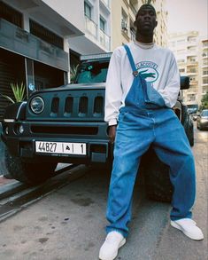 Dungaree Men Outfit, Overall Men Outfits Street Styles, Overall Fits Men, Blue Overalls Outfit Men, Overalls Outfit Men Street Styles, Overalls Men Outfits, 90s Photoshoot Men, Mens Overalls Outfits Street Styles