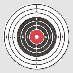 an image of a target that is in the middle of a bulls eye sticker