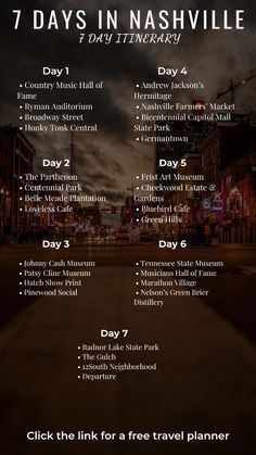 the 7 days in nashville flyer