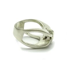 Sterling silver ring - R000510. Stamped 925. Approximate weight 12.2 grams. Top width 1.4cm (0.56 inches). All our jewels are made from solid sterling silver 925/1000 and are carefully crafted by hand in our family workshop. We dispatch your orders in 5 working days, worldwide and the postage is $5. We ship registered priority mail. Please allow 5-7 working days for delivery in Europe and 10-15 working days outside Europe. For any questions - please do not hesitate to contact me! Modernist White Gold Signet Ring In Sterling Silver, Modernist White Gold Sterling Silver Signet Ring, Sterling Silver Open Ring For Formal Occasions, Modernist Open Band Rings For Formal Occasions, Nickel Free Silver Open Band Jewelry, Nickel-free Silver Open Band Jewelry, Silver Wide Band Ring With Polished Open Band, Silver Wide Band Ring With Polished Finish, Silver Jewelry With Open Band And Ring Detail