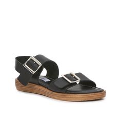 Steve Madden-Amica Sandal Complete casual looks by pairing them with a timeless yet stylish shoe option. The Amica sandals from Steve Madden feature a classic silhouette that is crafted with high quality leather and a chic buckle detail. Trending Handbags, Athletic Sneakers, Classic Silhouette, Stylish Shoes, Sneaker Shopping, Kids Bags, High Quality Leather, Black Sandals, Steve Madden