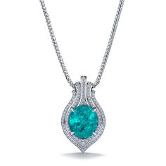 Neon Blue Paraiba Tourmaline Necklace at 21.62 carats by Kat Florence. Visit https://katflorence.com/ to see the full collection. Please contact one of our jewelry concierges at contact@katflorence.com for any piece details. Teal Jewelry, Kashmir Sapphire, Paraiba Tourmaline, Tourmaline Necklace, World Record, Neon Blue, Jewelry Pendant, Swim Suits, Swim Wear