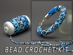 the bead crochet kit is ready to be used for making bracelets