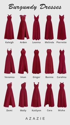 the different types of dresses for women