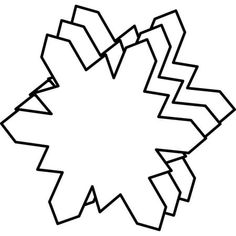 a black and white drawing of an abstract design with lines in the center, on a white background